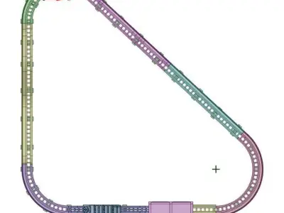 roller coaster full Free 3D model