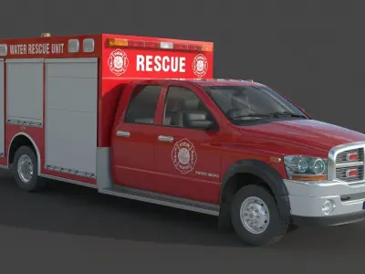  Dodge Ram 1500 Fire 3D model