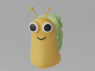 Cartoon Snail 3D model purchase