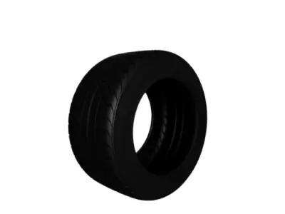 Muscle Car tire 3D model