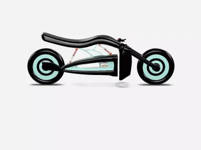 Futuristic Concept Motorcycle 3D Model Low-poly 3D model