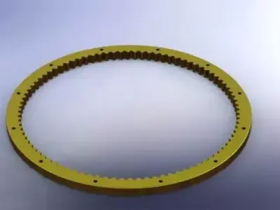 250 tooth brass internal ring gear Free 3D model