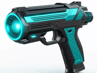 Scifi Energy Blaster Pistol 3D model