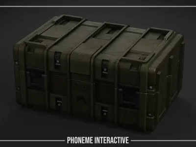 Military Case - Game Ready Tactical Crate with 4K PBR Textures Low-poly 3D model