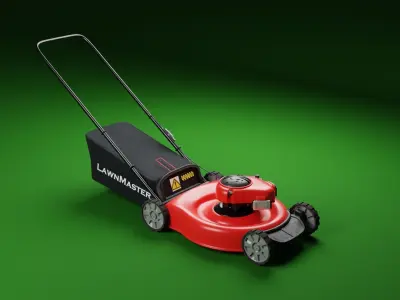 Push Lawn Mower Free 3D model