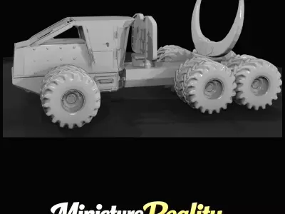 1-87 Tigercat Skidder 640 Print Ready STL 3D print model purchase