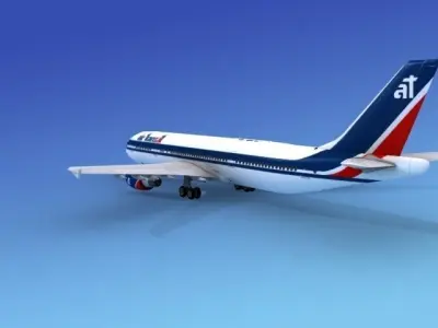Airbus A300 Air Transat 3D model