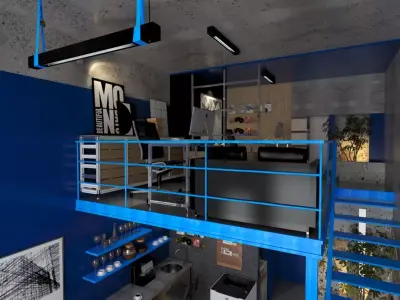 rendering creative office 3D model