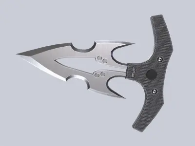 Punch dagger Low-poly 3D model