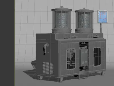 Chinese medicine pharmaceutical companies hospital equipment 3D model