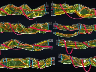 Cables and Wires set 3D model purchase