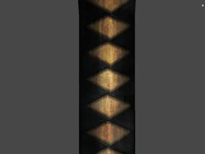 sennaribyoutan katana Low-poly 3D model