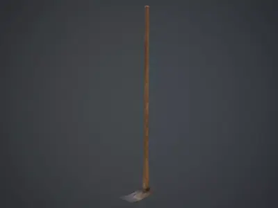 Hoe 2B Low-poly 3D model