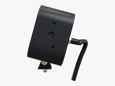 Large Amber LED Light Bar 3D model