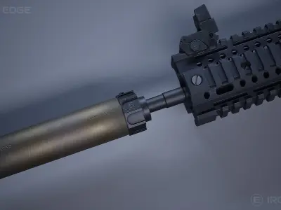 Suppressor BSOC - AAA 3D Asset - Game Ready Low-poly 3D model