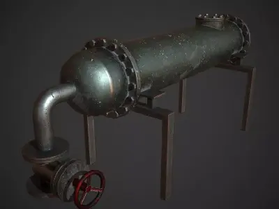 Metal Balloon Low-poly 3D model