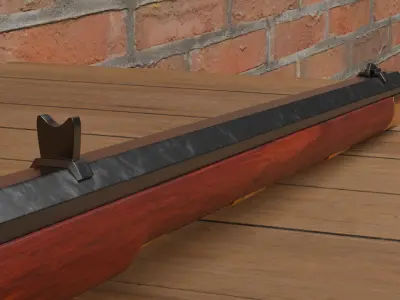 Flintlock Long Rifle 3D model