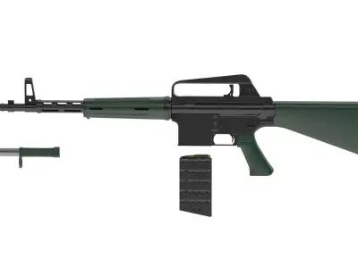 ArmaLite AR-10 3D model purchase