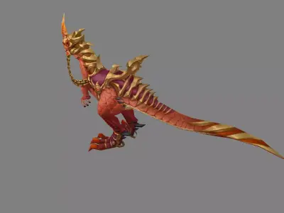 Mount - Dino Type 20 Low-poly 3D model