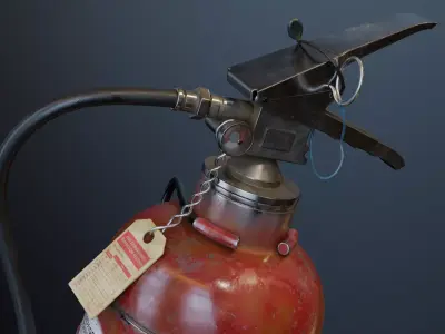 Industrial Fire Extinguisher -Detail 3D Model 3D model