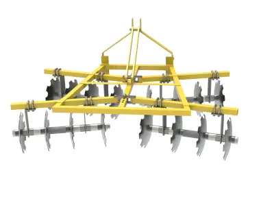 Disc harrow john deere 3D model