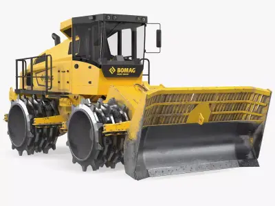Bomag BC 473 RB5 Refuse Compactor Dusty 3D model