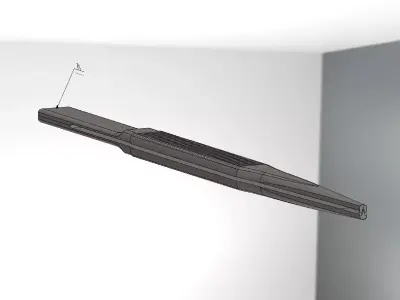 1x2Teeth Surgical anatomic tweezers  3D model