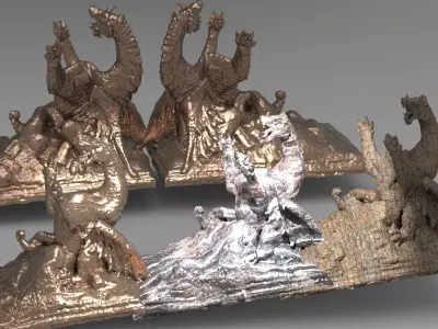 Dragon Holder stand collection 1 3D model