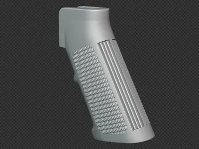 AR-15 A2 Pistol-Grip Low-poly 3D model