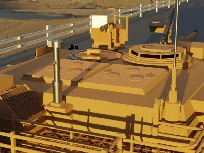 M1A2 Abrams  Low-poly 3D model purchase