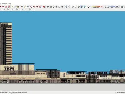 Sketchup Commercial Complex K8 3D model