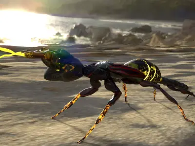 Mech Ant Free low-poly 3D model