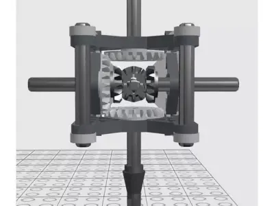 6D Inverted Precision Gyroscope Concept 3D model