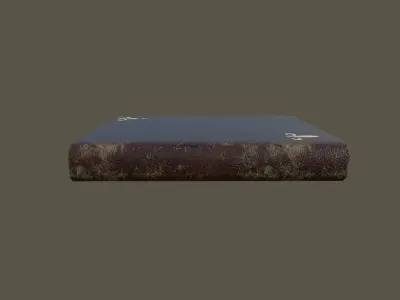 Antique Leather Book Low-poly 3D model