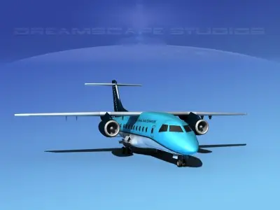 Dornier 328Jet National Air Express 3D model