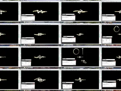 JEWELCAD 45 RING FILES 3D Model Pack