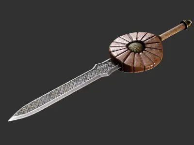 Sword Base Mesh 3D model