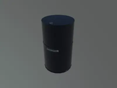 Oil barrel  Free low-poly 3D model