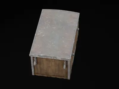Cannon Ball Large Chest Low-poly 3D model