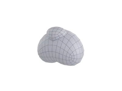 Muzzle 001 Low-poly 3D model