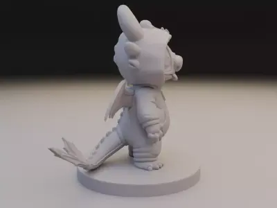 Stitch Night Fury Cosplay Crossover Collectible 3D print model