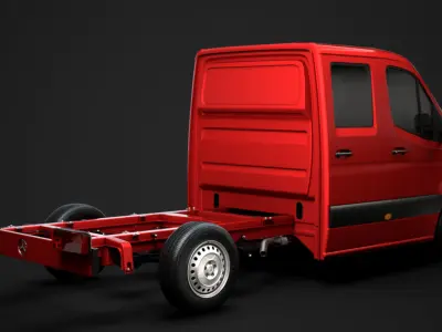 Mercedes Sprinter Chassis Crew Cab L2 RWD 2020 3D model