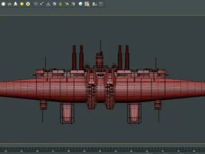 Submarine two submarines 3D model