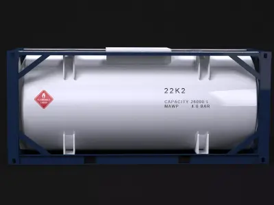 ISO Tank Container 3D model purchase