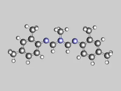 amitraz  molecule 3D model