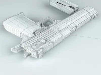 Pistol Desert Eagle 357 Magnum 3D model