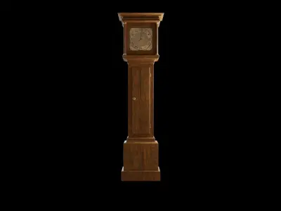 Old clock Free low-poly 3D model