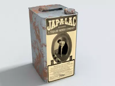 laos Can Of Varnish Low-poly 3D model