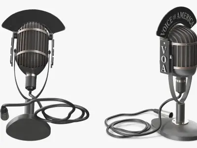  Voice of America Vintage Studio Microphone 