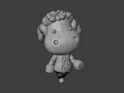 Cute Sheep 3D Illustration 3D model order